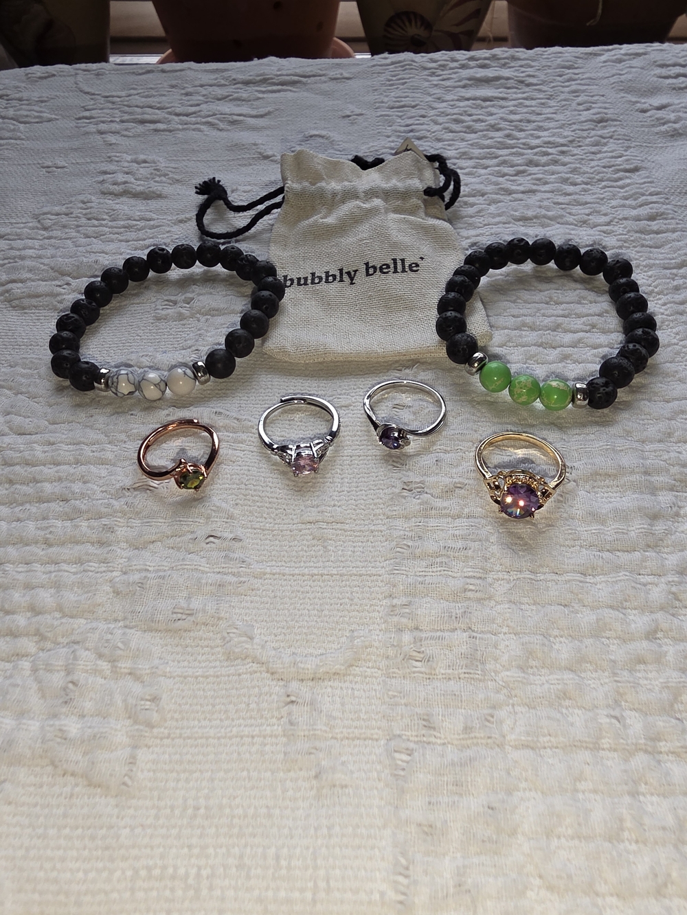 Bubbly Belle NWOT Beaded Bracelets & Rings Bundle